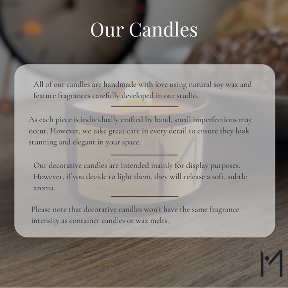 Luxury Gift Box Set - Handmade Natural Candles and Decor - Unique Holiday Gift - Picture 3 of 4